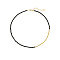 Natural Dyed & Heated Black Agate & Stainless Steel Beaded Necklace, 17.72 inch(45cm)