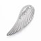 Tarnish Resistant 304 Stainless Steel Pendants, Wing, Stainless Steel Color, 31.5x11x1.5mm, Hole: 1.5mm