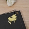 Brass Bookmarks with Tassel, Musical Note Bookmark for Music Lover, Golden, Piano, Packing: 116x56mm