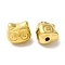 304 Stainless Steel Beads, Cat, Golden, 9x11x8mm, Hole: 1.6mm