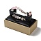 Wood Coverd with PU Leather Bracelet Display Pedestals, Jewelry Display Stand for Bracelets, Rectangle, Light Khaki, 9.05x5.1x5.4cm