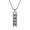 Stainless Steel Perfume Bottle Necklaces, Column with Aromatherapy Cotton Sheet Inside Necklace, Branch, 25.59 inch(65cm)