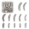 20Pcs 10 Style Tibetan Style Alloy Tube Beads, Hollow, Antique Silver, 2pcs/style