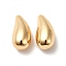 Brass Charms, Cadmium Free & Nickel Free & Lead Free, Long-Lasting Plated, Teardrop, Real 18K Gold Plated, 12x6mm, Hole: 1mm