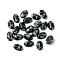 Synthetic Snowflake Obsidian Cabochons, Oval, 6x4x2~2.5mm