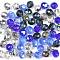 Fire-Polished Czech Glass Beads, Faceted, Ananas, Mixed Color, 10x10mm, Hole: 1.4mm, about 60pcs/bag
