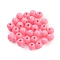 Plastic Beads, Round, Hot Pink, 8x8mm, Hole: 2mm, 2000pcs/500g