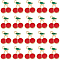 SUNNYCLUE 1 Box 60Pcs Enamel Cherry Charms Gold Fruit Charm Bulk Red Metal Alloy Fruits Food Cherries Mini Dangle Charm for Jewelry Making Charms Bracelets Necklace Earring DIY Crafts Accessories