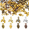 96Pcs 8 Style Tibetan Style Alloy Pendants Sets, Mixed Color, 13~17x7~12x4~5.5mm, Hole: 2mm, 12pcs/style