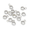 Non-Tarnish 201 Stainless Steel Tube Bails, Loop Bails, Ring Bail Beads, Stainless Steel Color, 9x6x2mm, Hole: 1.8mm