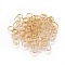 304 Stainless Steel Split Rings, Double Loops Jump Rings, Real 18k Gold Plated, 5x1mm, Inner Diameter: 4mm