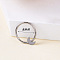 Bohemian Style 304 Stainless Steel Hoop Nose Rings, Stainless Steel Color, Moon, 8mm