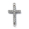304 Stainless Steel Crystal Rhinestone Connector Charms, Cross Links, Stainless Steel Color, 20x10x2mm, Hole: 1.6mm