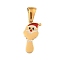 Christmas Theme 304 Stainless Steel Pendants, with Enamel, Golden, Santa Claus Letter Charm, Letter Y, 16x7x1.5mm, Hole: 6x3mm