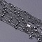 1.6mm Unisex 304 Stainless Steel Satellite Chains Necklaces