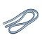 Plastic Measuring Tape, Body Measuring Ruler, Sewing Tailor Tape Measure, Blue, 99x1.15x0.9cm