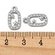 Латунные микро проложить кубического циркония подвески KK-H460-07P-3