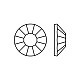 Камни preciosa® crystal hotfix с плоской основой Y-PRC-HSS12-20110-200-3