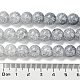 Окрашенного распылением треск стеклянные бусы нити DGLA-C002-10mm-02-5