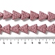 Нити из натуральных бусин из лавы G-O126-04A-05-4