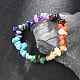 Чакра Gemstone браслеты простирания BJEW-JB02288-02-6