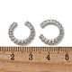 Латунные серьги-манжеты из прозрачного кубического циркония EJEW-I249-14P-4