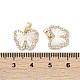 Подвески-бабочки из натуральной белой ракушки KK-U043-24G-3