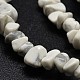 Чип естественно Howlite бисер пряди X-G-N0134-11-2
