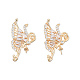 Подвески из латуни с прозрачным фианитом KK-N232-444-2