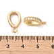 Латунные микропаве прозрачные подвески с фианитом KK-M275-21G-3