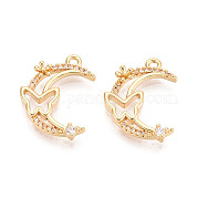 Подвески из латуни с прозрачным фианитом KK-T074-109G