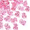 Transparent Acrylic Pendants, AB Color Plated, Bear, Flamingo, 20x13.5x10.5mm, Hole: 1.4mm, about 400pcs/500g