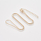 Brass Round Snake Chain Necklace Making, with Lobster Claw Clasps, Light Gold, 18.5 inch(47.2cm), 1.2mm
