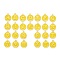Initial Letter A~Z Alphabet Enamel Charms, Flat Round Disc Double Sided Charms, Golden Plated Enamelled Sequins Alloy Charms, Gold, 14x12x2mm, Hole: 1.5mm, 26pcs/set