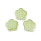 Transparent Glass Beads, Star, Baking Paint, Dark Khaki, 14x15x5mm, Hole: 1.2mm