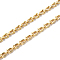 Brass Link Chains, U Shape, Unwelded, Cadmium Free & Nickel Free & Lead Free, Light Gold, 9.5x5x2mm