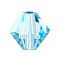 Preciosa® Crystal Beads, Czech Crystal, Bicone(451 69 302 Rondelle), 60000 200 Aquamarine AB, 3mm, Hole: 0.8mm