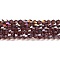Transparent Electroplate Glass Beads Strands, AB Color Plated, Faceted, Bicone, Medium Purple, 6x6mm, Hole: 1mm, about 45~47pcs/strand, 9.65~9.84 inch(24.5~25cm)