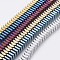 Electroplated Non-magnetic Synthetic Hematite Bead Strand, Grade AA, Square, Mixed Color, 6x6x3mm, Hole: 1mm, about 129pcs/strand, 15.5 inch(39.5cm)