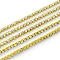 Nickel Free Raw(Unplated) Brass Rhinestone Strass Chains, Rhinestone Cup Chain, 2880pcs rhinestone/bundle, Grade A, Crystal AB, 2.2mm, about 23.62 Feet(7.2m)/bundle