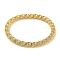 Ion Plating(IP) Adjustable 304 Stainless Steel Twist Spring Wire Bracelets, Golden, Inner Diameter: 2~2-3/8 inch(5~6cm)