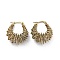Stainless Steel European American Luxury Large Circle Hoop Earrings for Women, Golden, 29x25mm