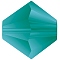 Preciosa® Crystal Beads, Czech Crystal, Bicone(451 69 302 Rondelle), 60230 840 Blue Zircon Matt, 6mm, Hole:1mm