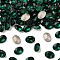 Preciosa® MAXIMA Crystal Fancy Stones, Czech Crystal, 435 12 601 Oval, Dura Foiling, 50730 Emerald, 8x6mm