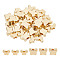 40Pcs 2 Style Brass Beads, Butterfly, Real 18K Gold Plated, 5~6.3x6~8x2.5~3.5mm, Hole: 1~2.1mm, 20pcs/style