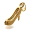 PVD Vacuum Plating 304 Stainless Steel Pendants, High-heeled Shoes Charm, Real 18K Gold Plated, 25.5x6.5x11mm, Hole: 3.5x6mm