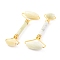 Natural New Jade Brass Face Massager, Facial Rollers, Golden, 142~150x54~58x19~22mm