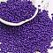 Baking Paint Glass Seed Beads, Peanut, Blue Violet, 2~2.5x4x2mm, Hole: 0.8mm, about 15000pcs/pound