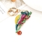 Zinc Alloy Keychains, Colorful Chameleon, Lizard, Teal, Pendant: 80x25mm