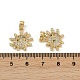 Латунные микро проложить кубического циркония подвески KK-C093-11G-3